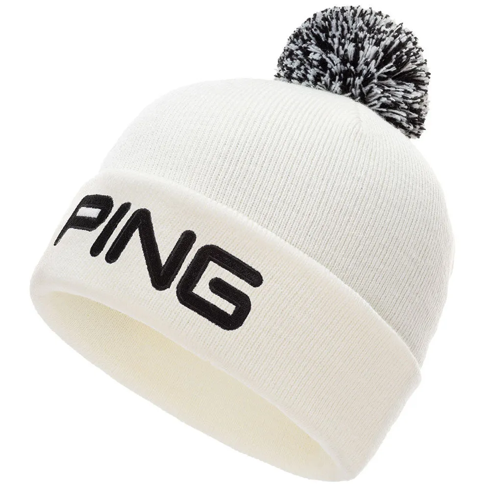 Ping Classic Bobble Hat - White/Black