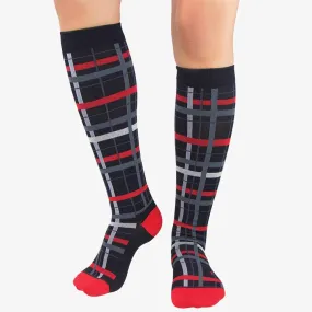 Plaid Compression Socks