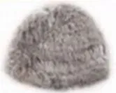 Rabbit Fur Knit Hat