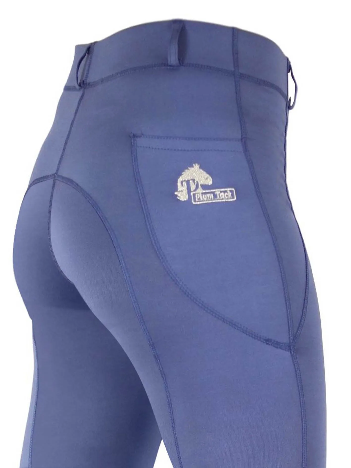 Riding tights in Dutch Blue - With or Without Silicone Seat