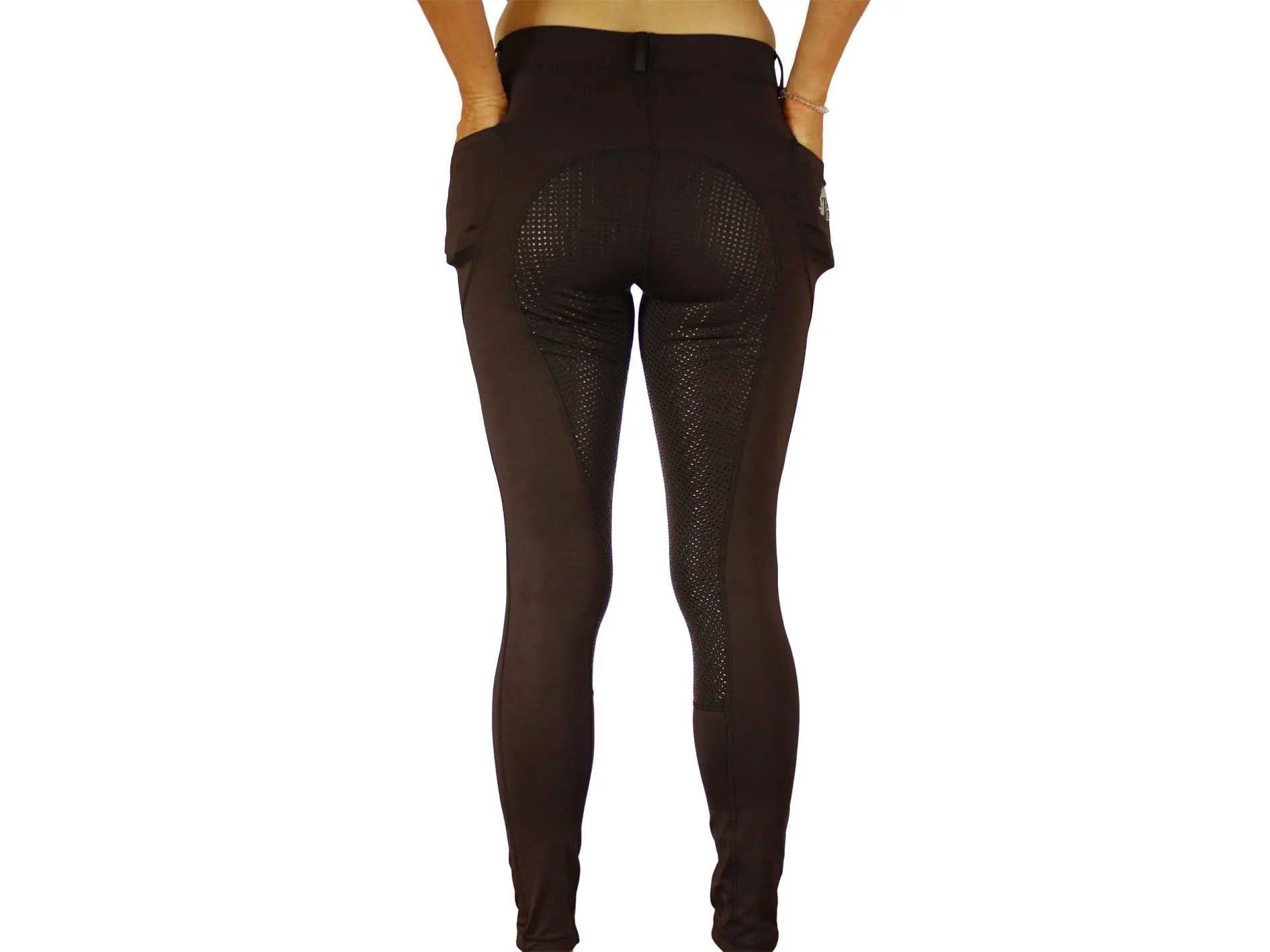 Riding tights in Java Brown. In sizes 6 to 28