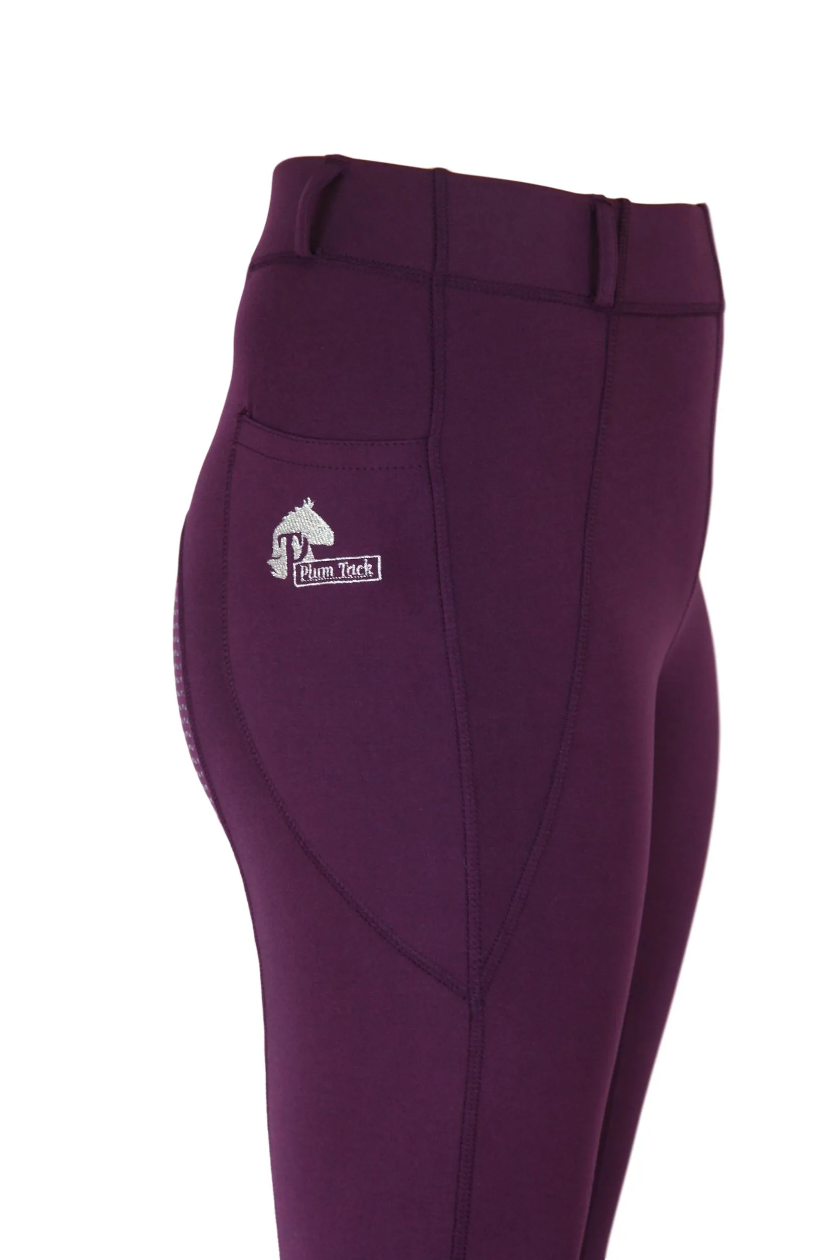 Riding Tights in Wine - With or Without Silicone Seat