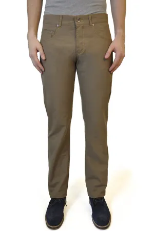 Sand Brown Cotton Chino Trouser