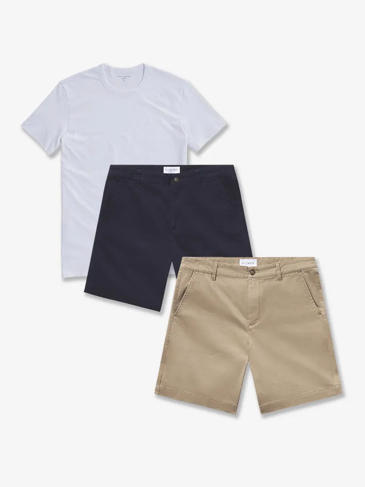 Set 18: 2 pair of Stretch Shorts   1 Driggs Tee