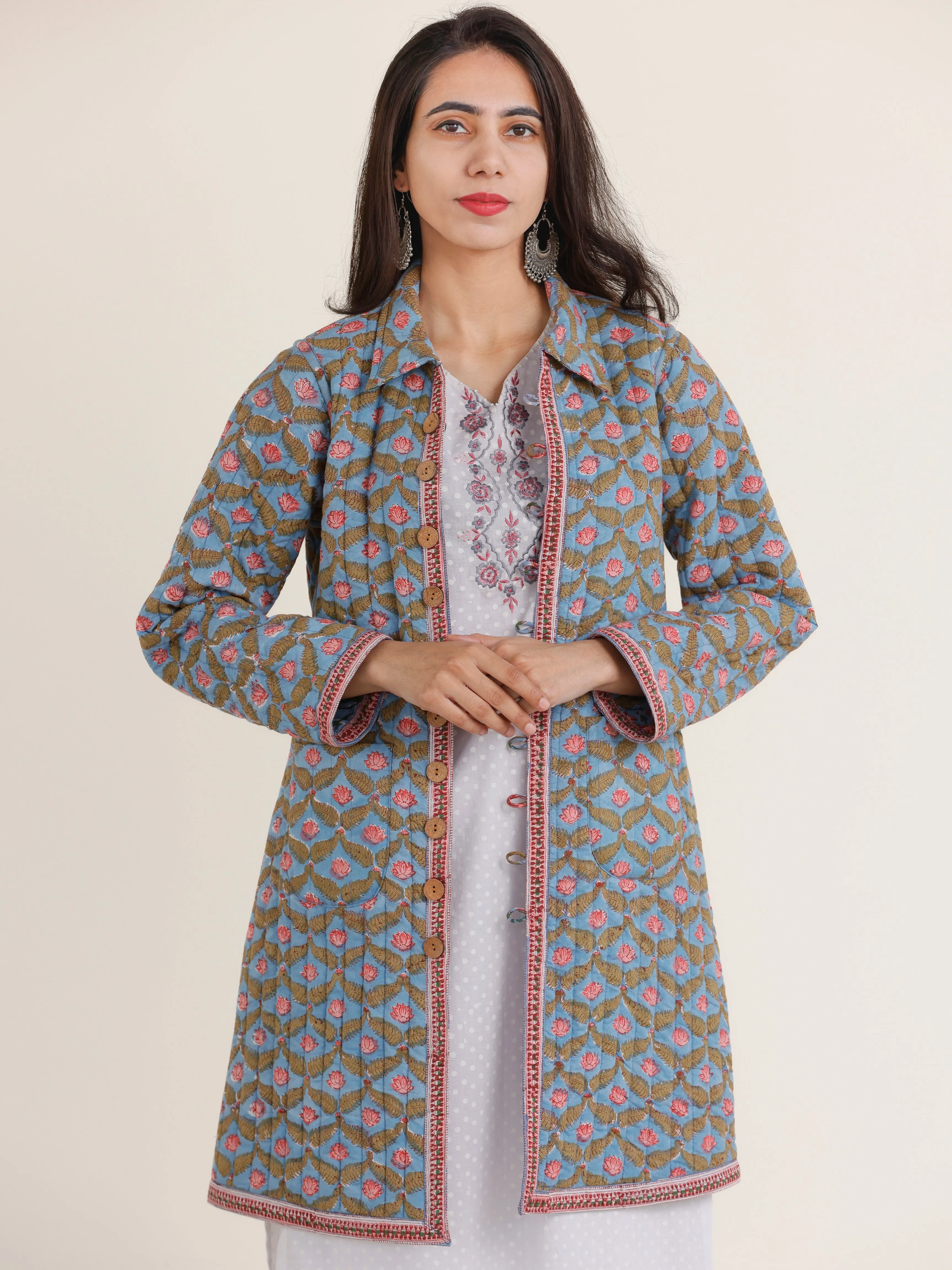 Shishir Naina Quilted Reversible Jacket