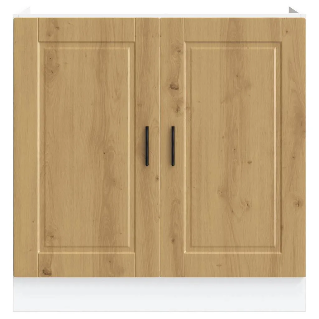 Sink Base Cabinet "Porto" Artisan Oak 80x46x81.5 cm Engineered Wood