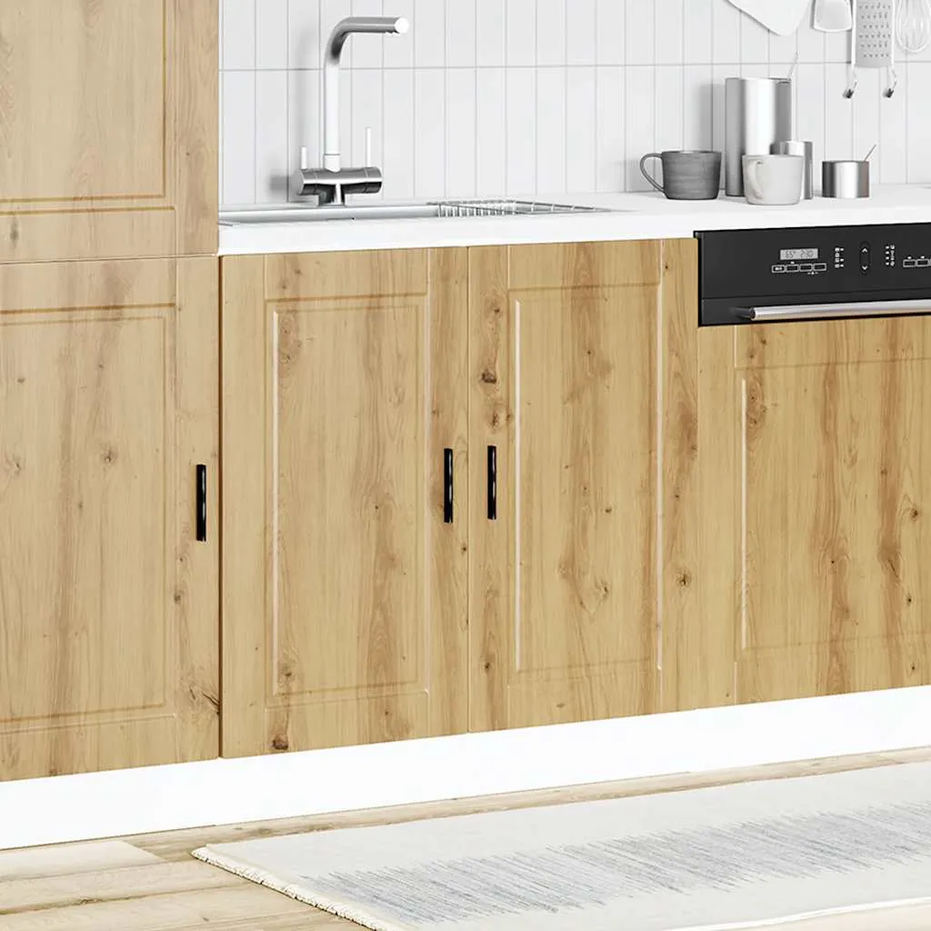 Sink Base Cabinet "Porto" Artisan Oak 80x46x81.5 cm Engineered Wood