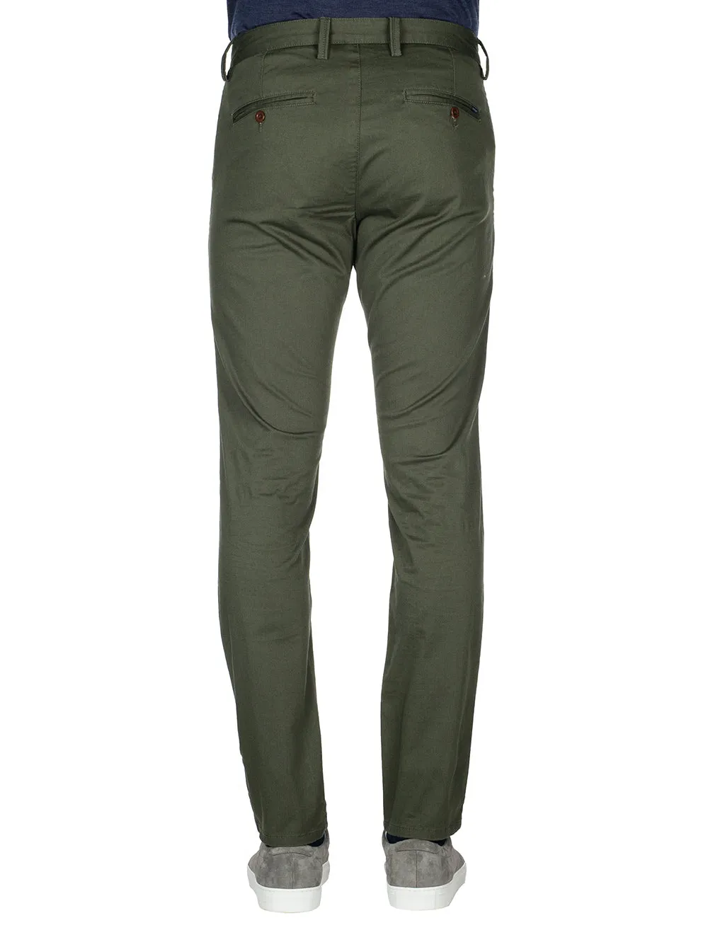 Slim Twill Chino Thyme Green