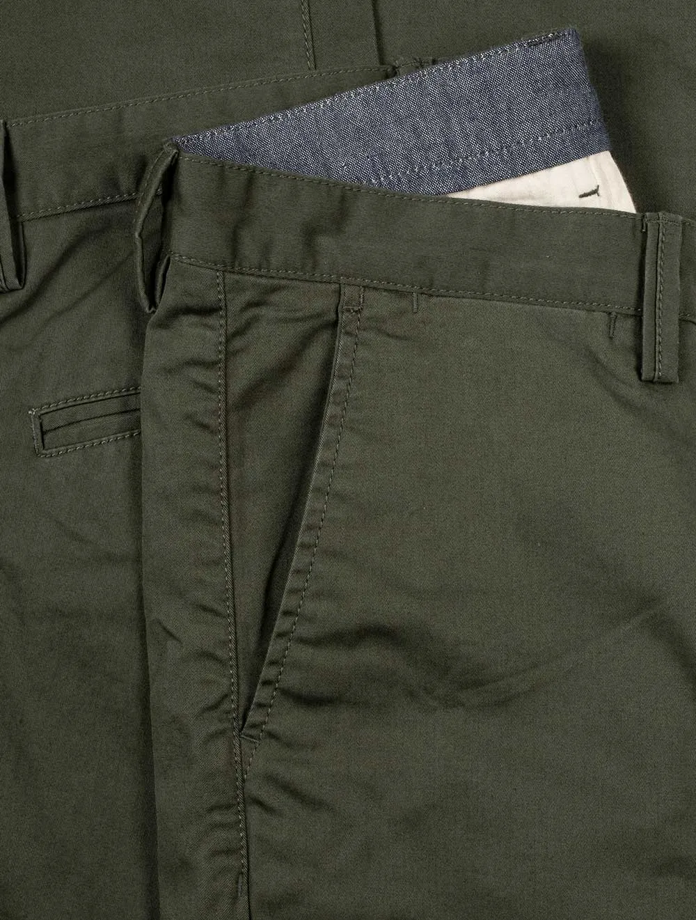 Slim Twill Chino Thyme Green