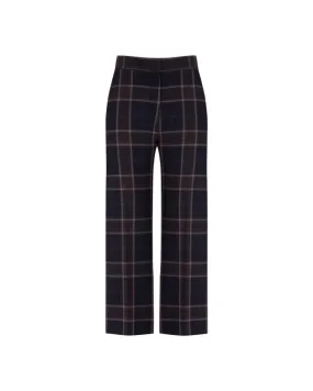 Smythe Rosewood Plaid Wide Leg Culotte