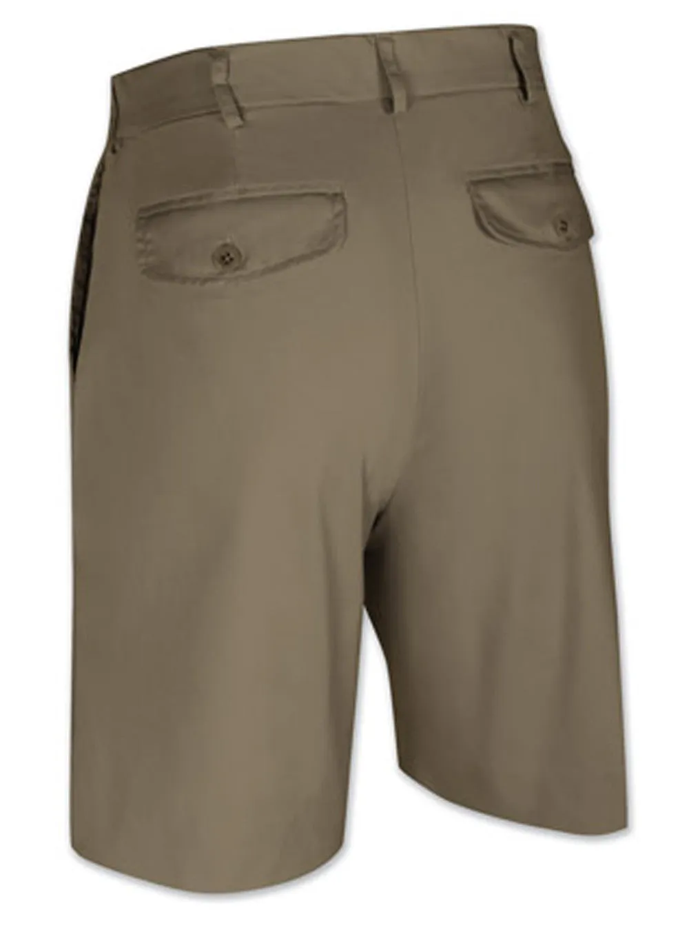 Sportif Mens Galapagos Plain Tropical Front Stretch Shorts/Olive