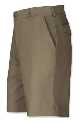 Sportif Mens Galapagos Plain Tropical Front Stretch Shorts/Olive