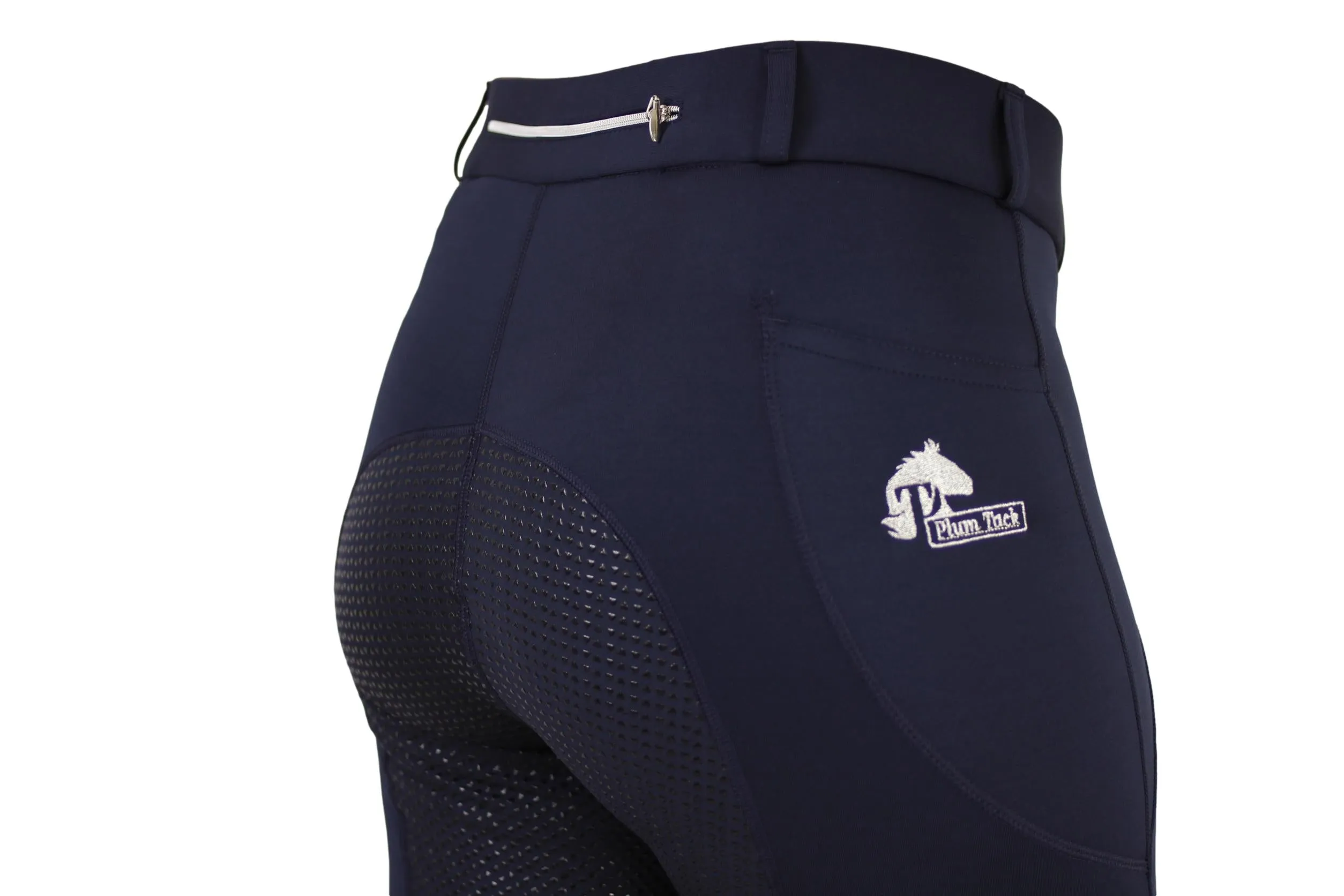 Spring Riding Tights in Navy with silicone grip seat