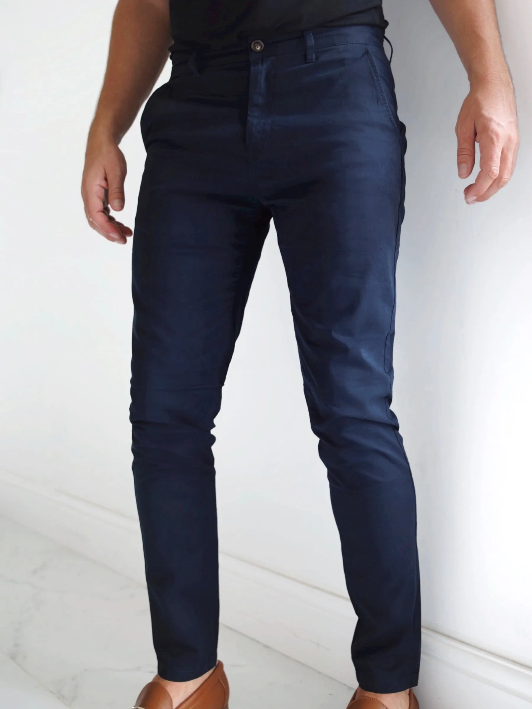 Stretch Chinos - Navy