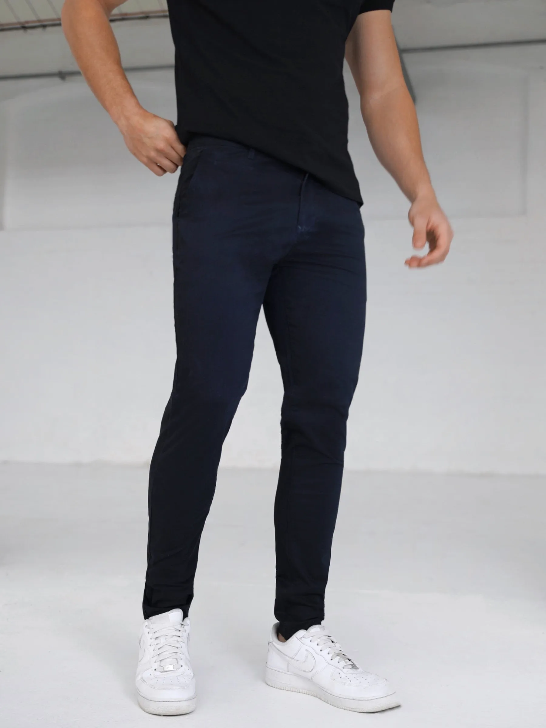 Stretch Chinos - Navy