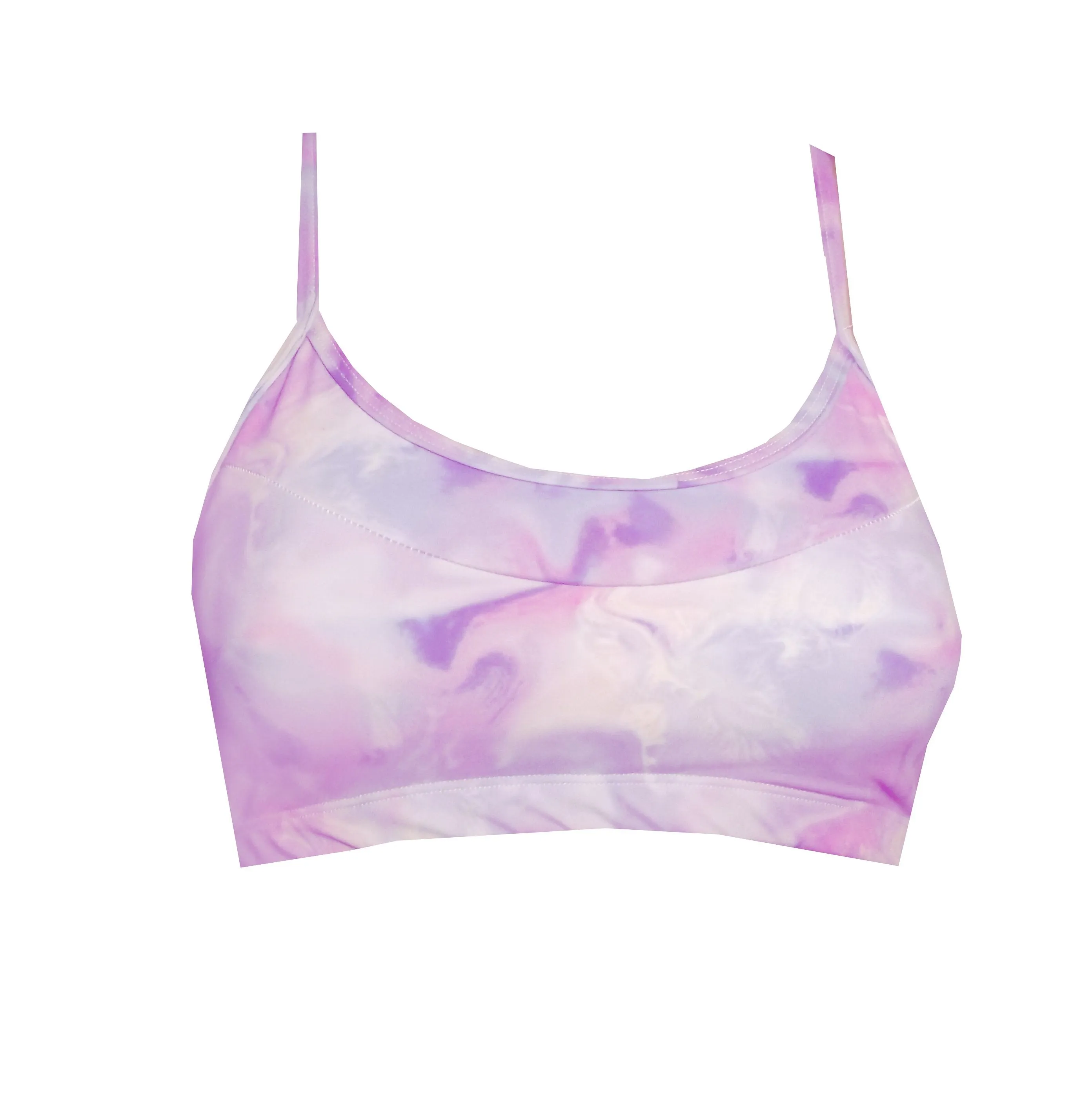 Summer Print Sports Crop Top featuring cutout racerback BK140Sum