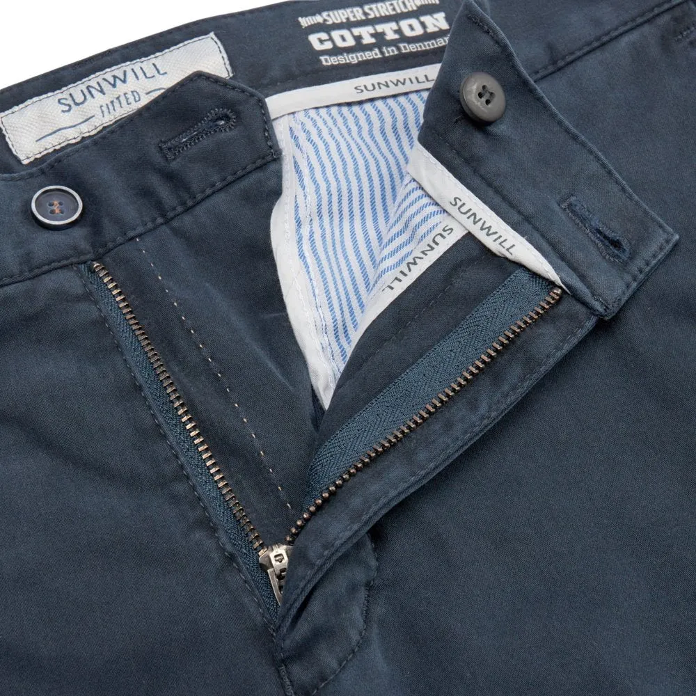 Sunwill Fitted chino med superstretch