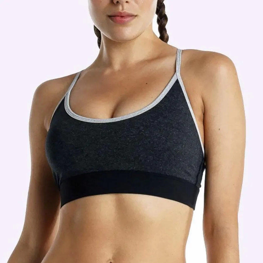 The WOD Life - Women's Swift Bra - Charcoal/Black