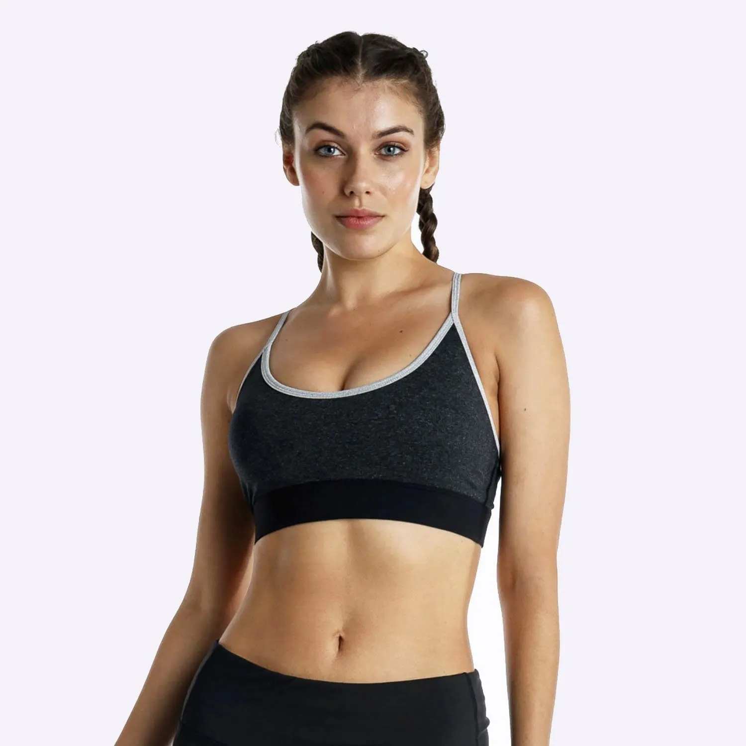 The WOD Life - Women's Swift Bra - Charcoal/Black