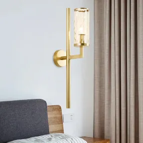 Traditional Dimpled Blown Glass Gold Sconce - Wall Mounted Lighting (1/2 Heads)