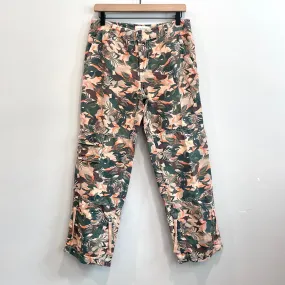 Tropical Cargo Roll Tab Pants