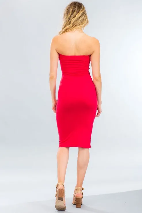 Tube Bodycon Midi Dress