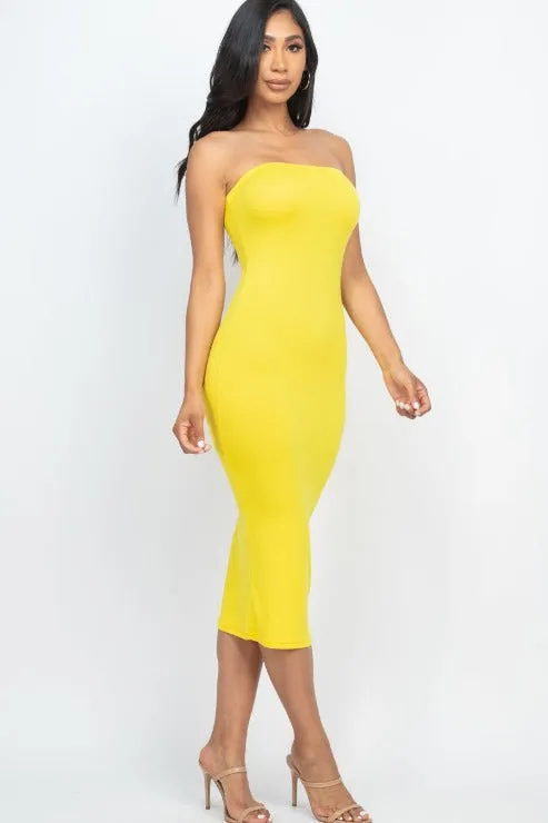 Tube Bodycon Midi Dress