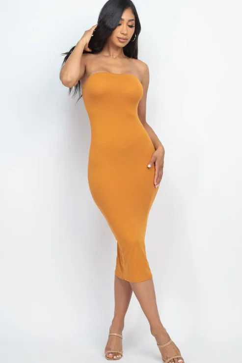 Tube Bodycon Midi Dress