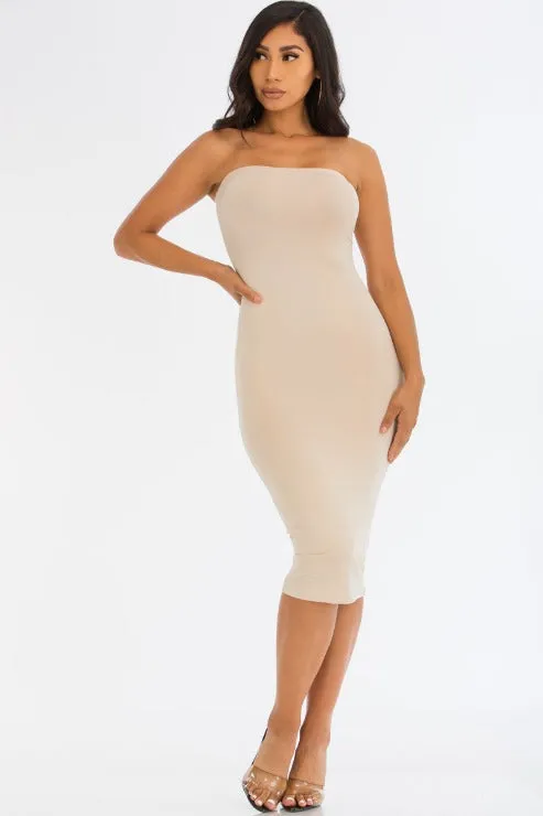 Tube Bodycon Midi Dress