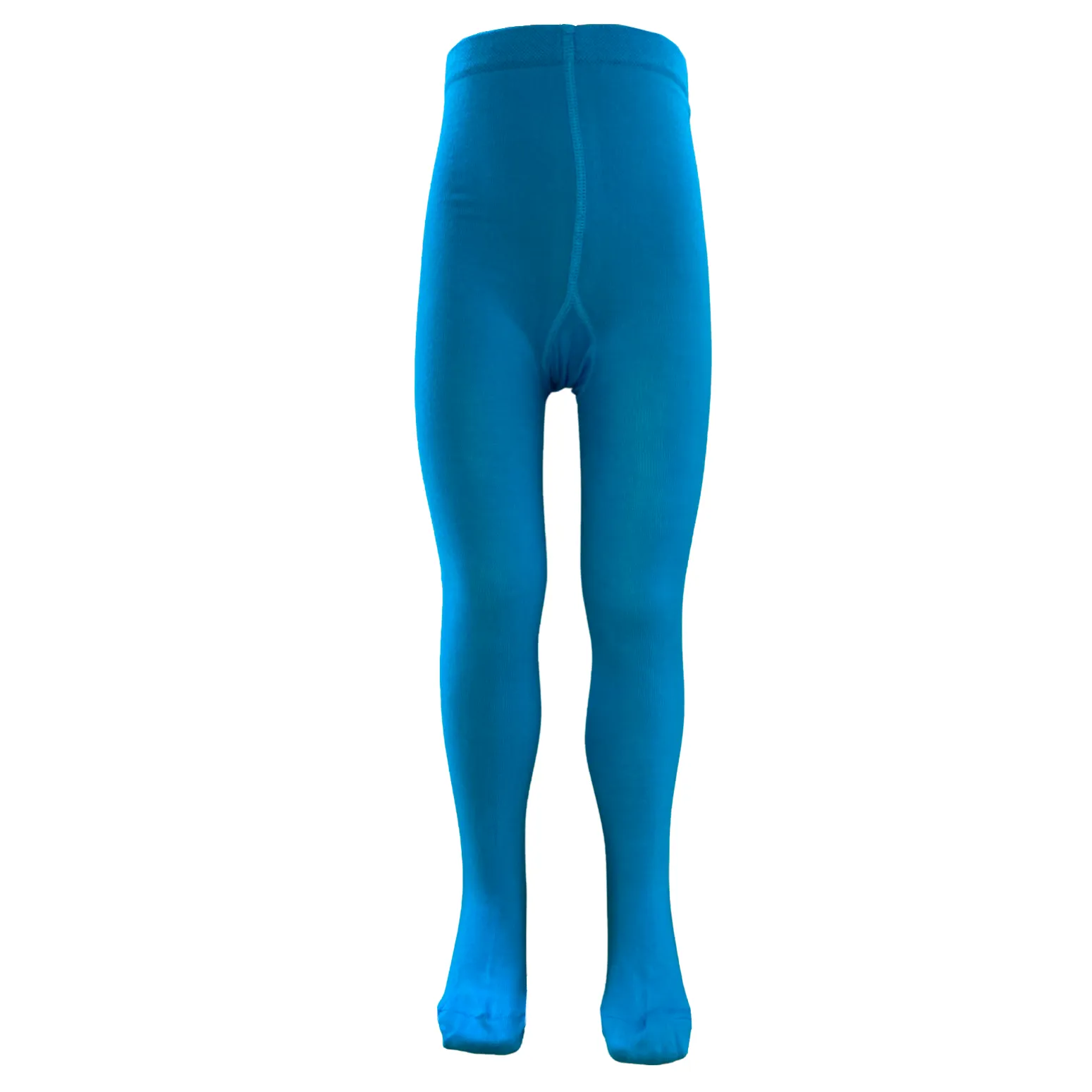 Turquoise Kids&#039; Block Colour Tights