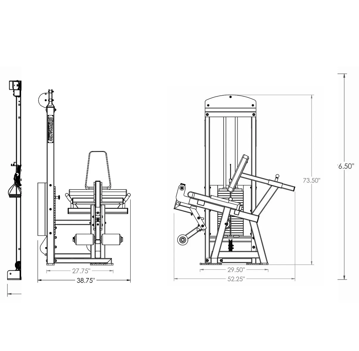 Ultra Pro Leg Extension Machine -200LB Stack