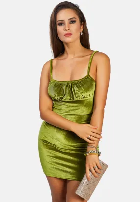 Velvet Mini Bodycon Dress