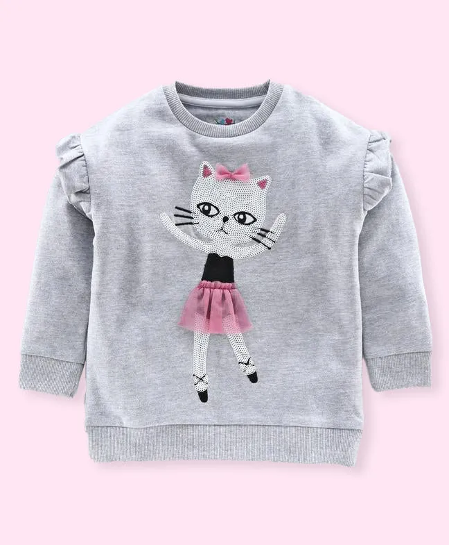 Ventra Girls Ballerina Sweatshirt Grey