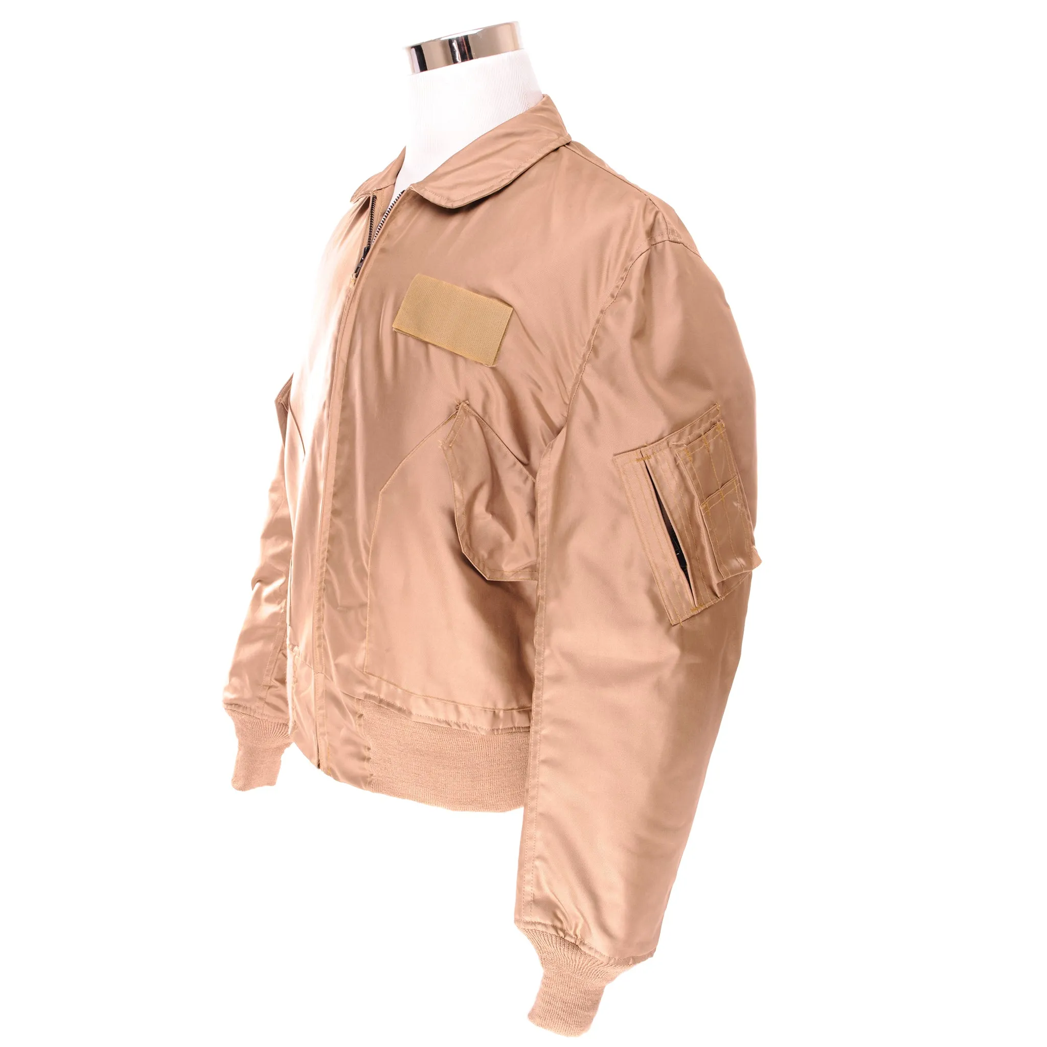 VINTAGE USAF CWU 36/P 36P SUMMER FLIGHT JACKET TAN 2010 SIZE LARGE NOS