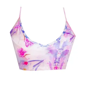 Watercolor Print Sports Crop Top CT2P856