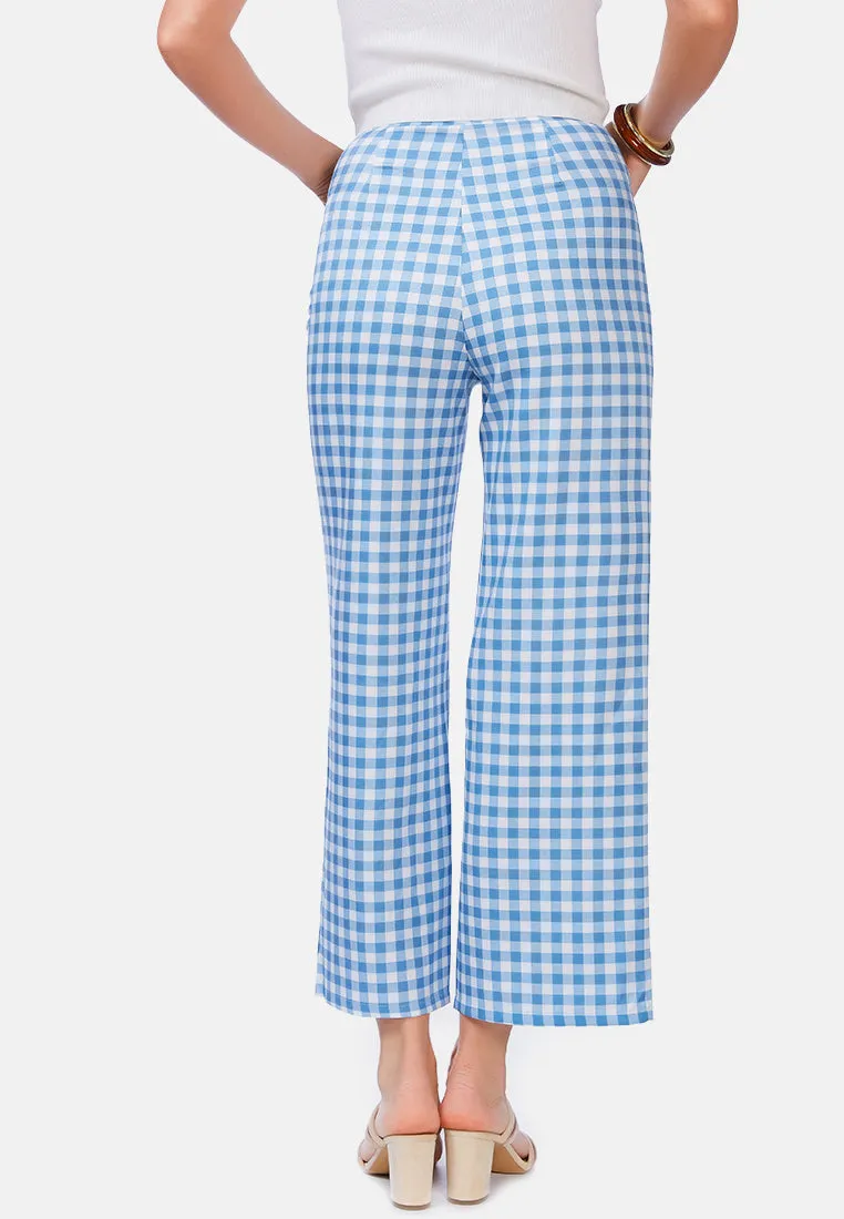 Watercolour Checks Stretchable Pants