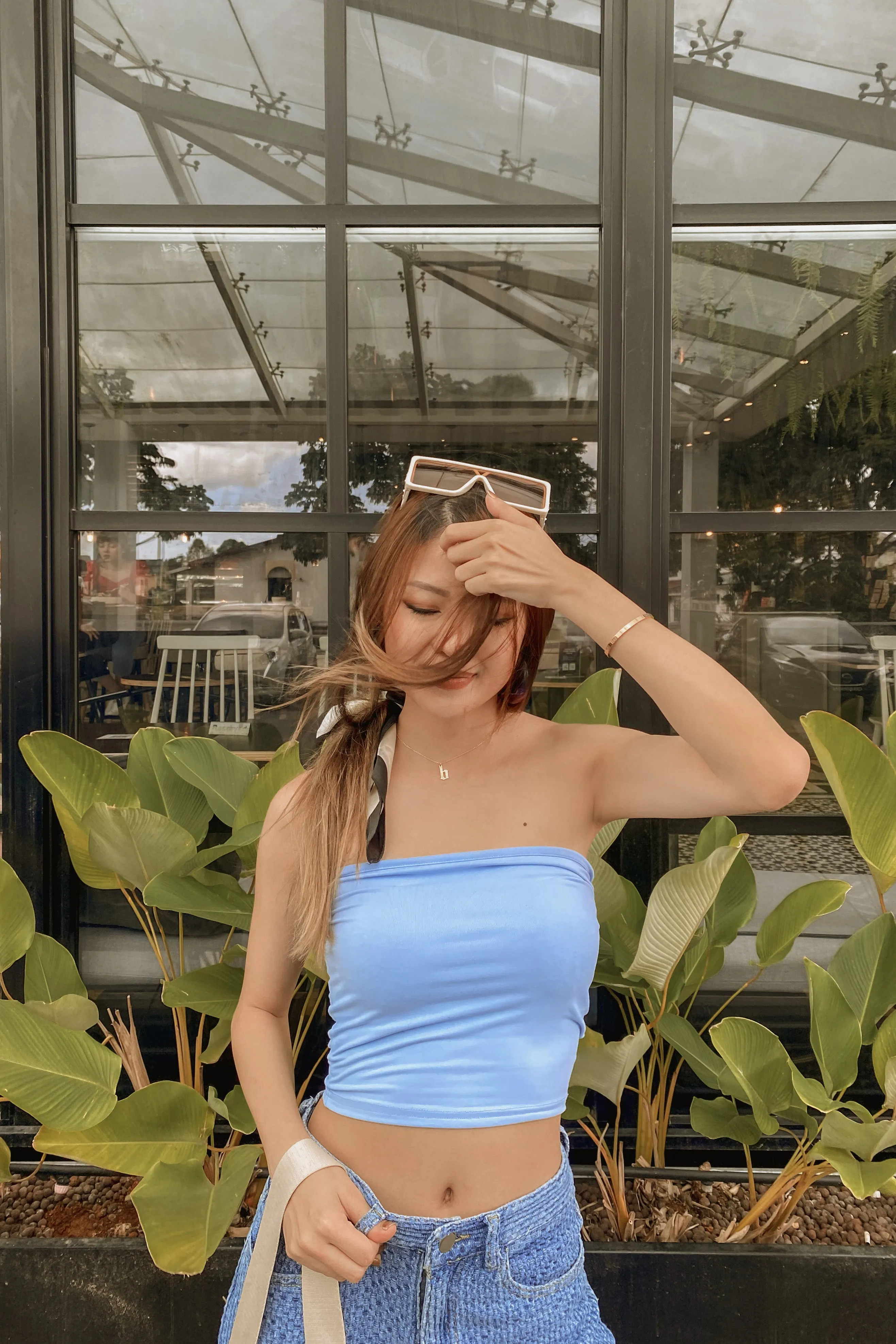 Winx Bandeau Top in Pastel Blue