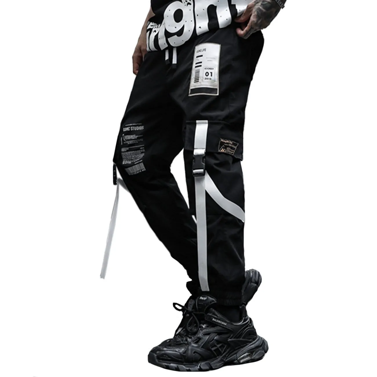 WLS Label Barcode Print Cargo Pants