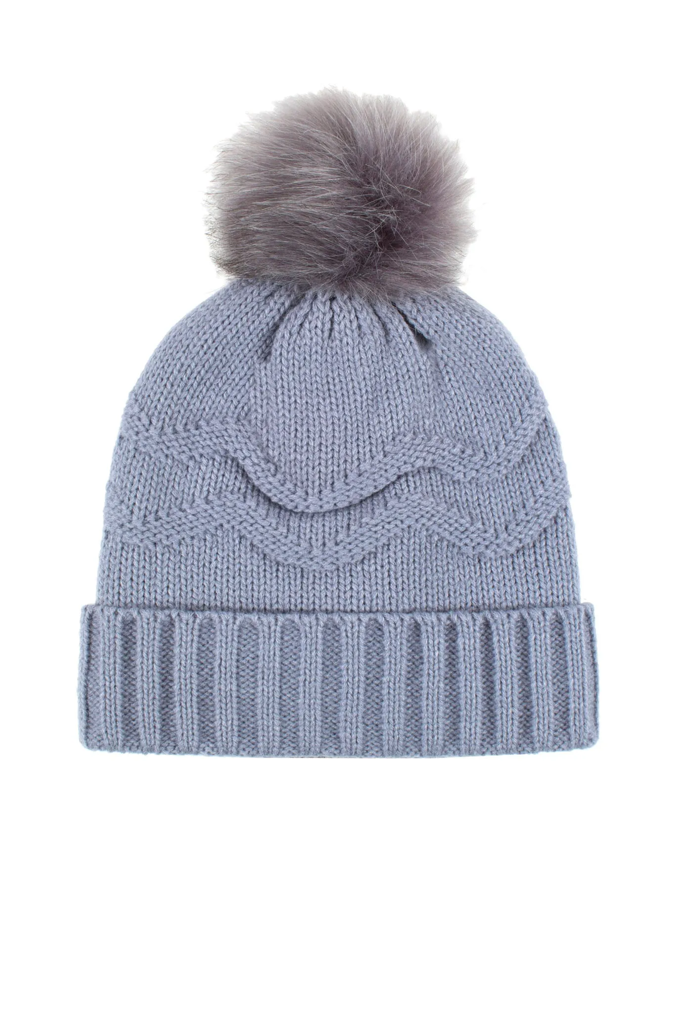 Women's Courtney Roll-Up Hat With Wispy Pom-Pom