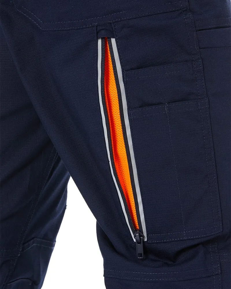 X Airflow Taped Stretch Ripstop Vented Cargo Pant - Navy/Orange