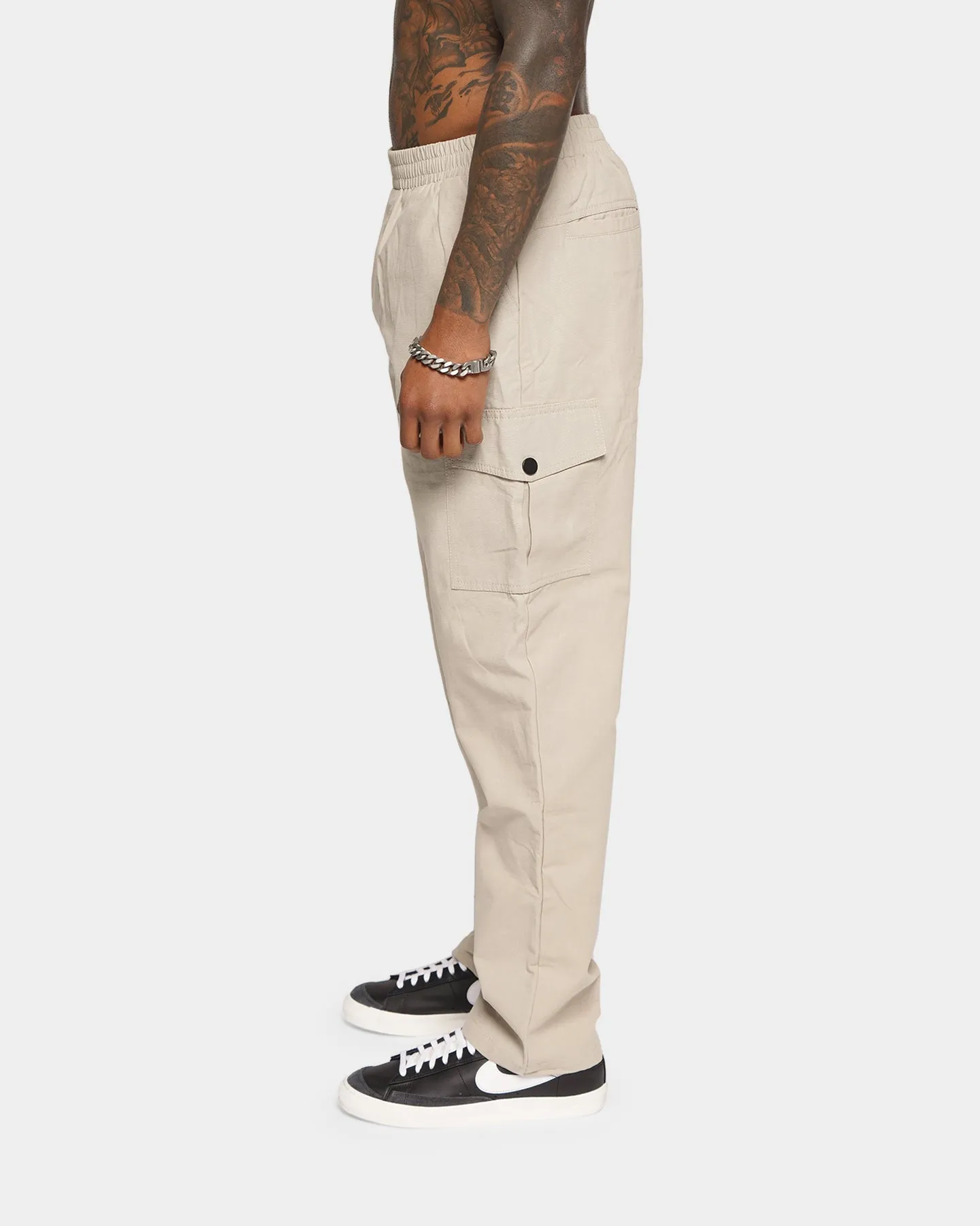 XXIII Vito Wide Leg Cargo Pants Grey